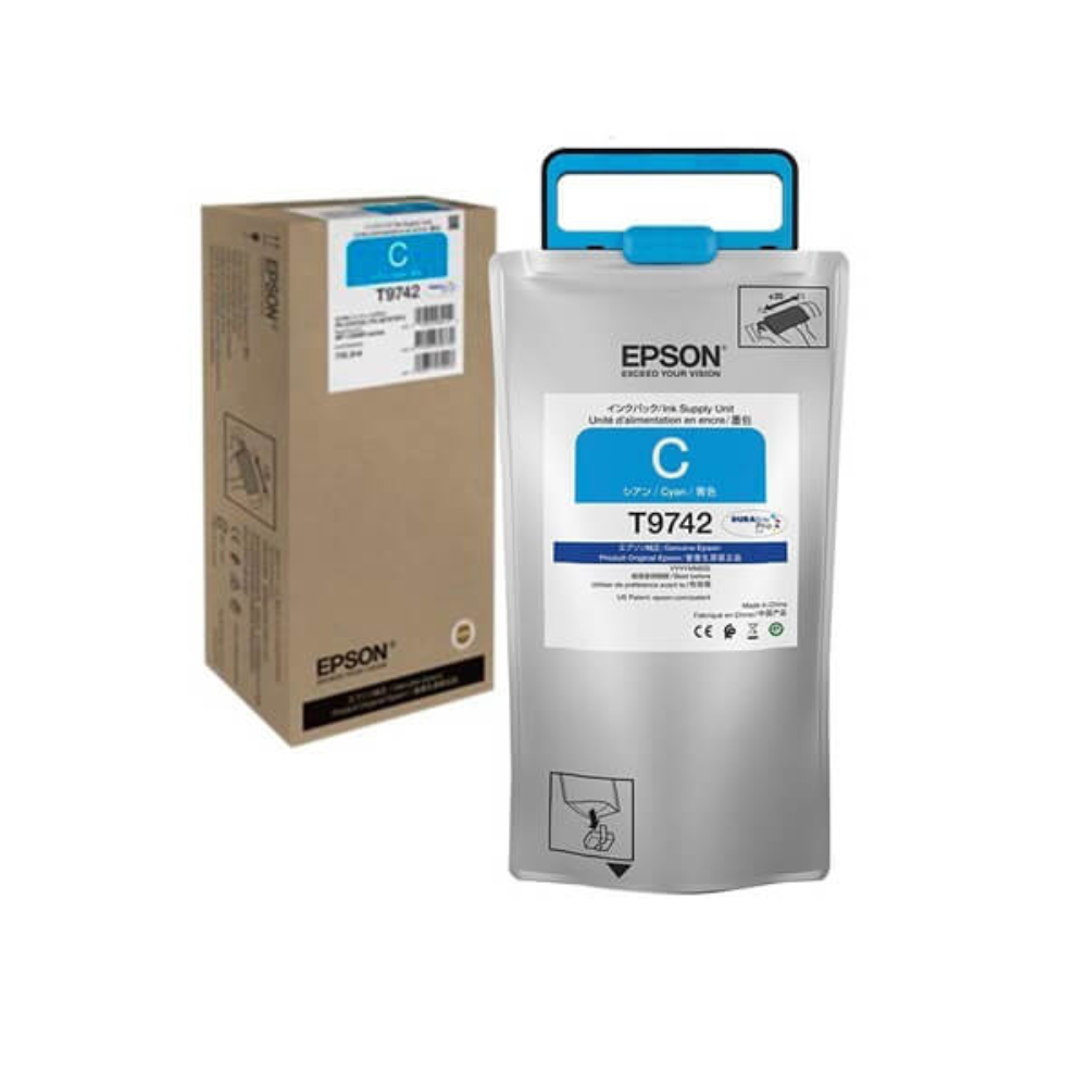 Cartucho de Tinta Epson T9744 de Extra Alto Rendimiento hasta 84.000 Paginas color Cian T974220