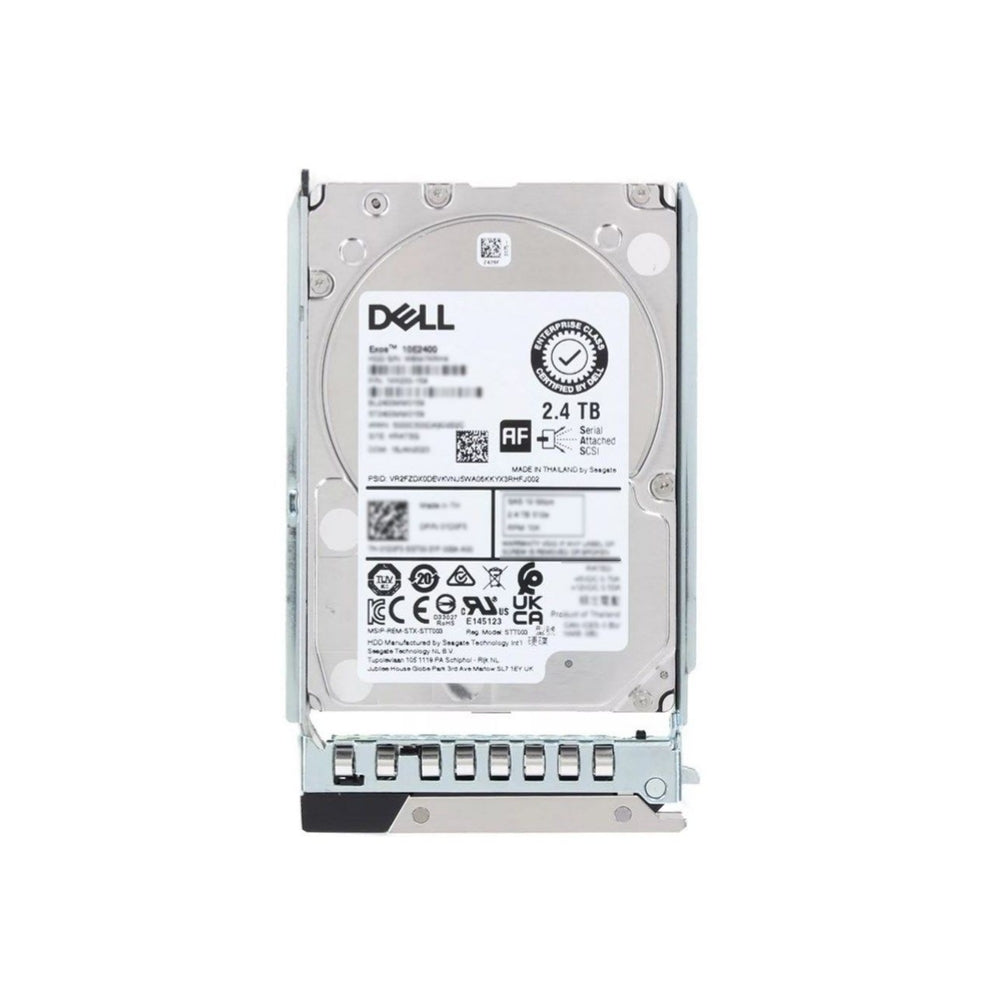 Disco Duro Dell 2.4TB 10Krpm 512e SAS ISE 12Gbps 2.5" Compatible con Equipos con Chasis R650XS-R450 Reemplazo en Caliente 400