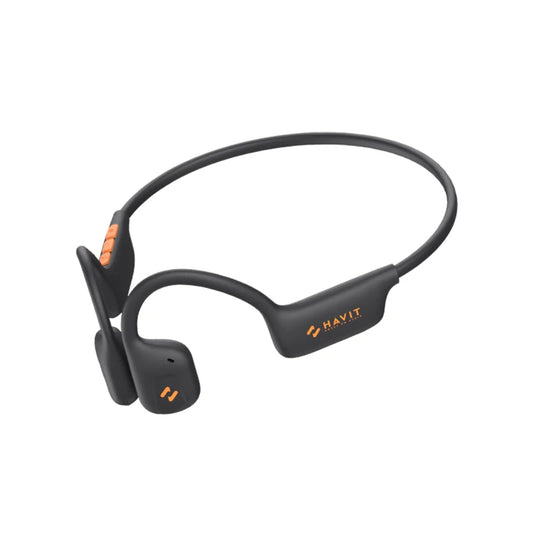 Audifonos Havit por Conduccion de Aire Bateria hasta 12 Horas Bluetooth 5.3 Puerto de Carga USB-C color Negro FREEGO 1-AIR-BK