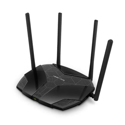 Router Mercusys WiFi 6 AX1800 1201Mbps 5GHz 574Mbps 2.4GHz 1WAN 3LAN Gigabit 4 Antenas Fijas 5dBi MU-MIMO MR70X