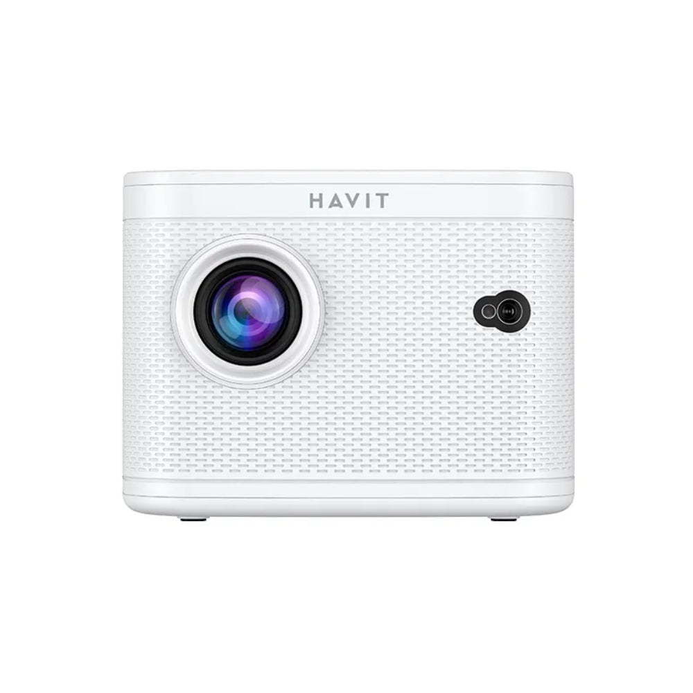 Proyector Havit Smart HD Soporta 4K 10000 Lumens 230 ANSI Lumens WiFi Doble Banda 2.4 y 5.0 GHz Sonido HiFi Enfoque y Alineacion de Pantalla Automatico PJ210 PRO-EU-W
