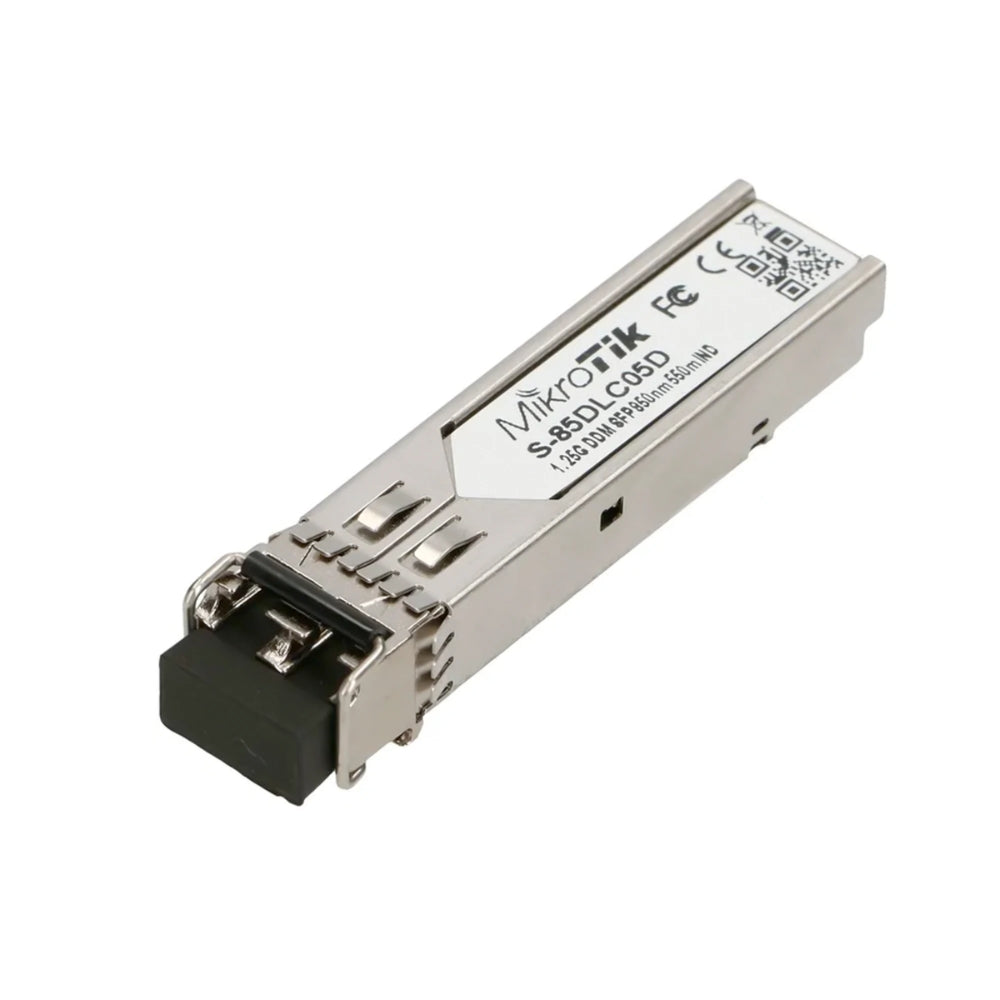 Modulo SFP Mikrotik 1.25Gigabit Multimodo Duplex Longitud de Onda 850nm Alcance 550m S-85DLC05D