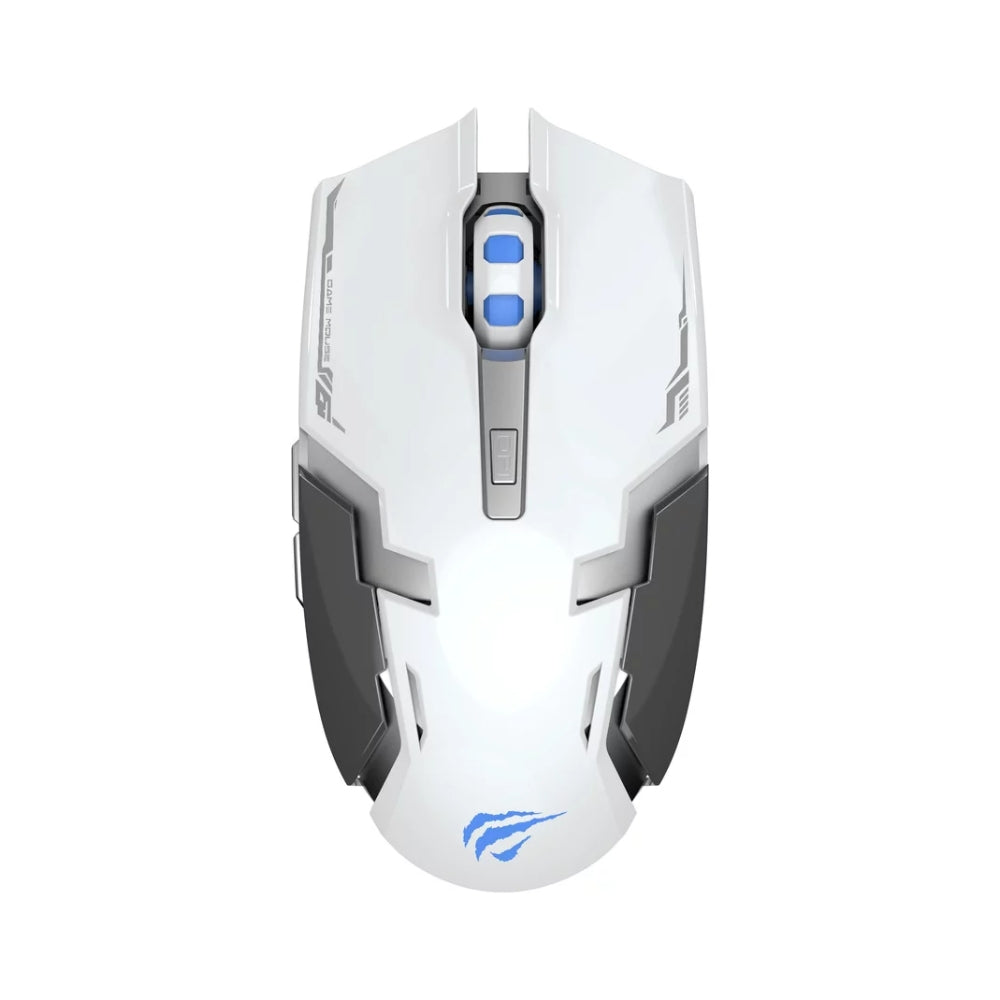 Mouse Havit Gaming Inalambrico 2.4GHz Resolucion hasta 1600 DPI con 6 Botones color Blanco HV-MS997GT-W