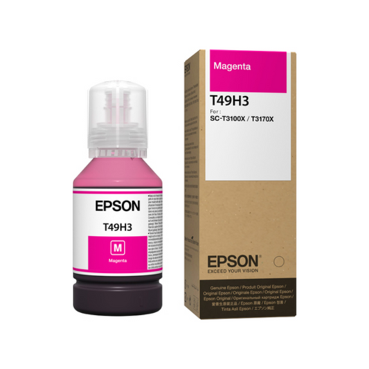 Botella de Tinta Epson T49H para Plotter color Magenta de 140ml T49H300