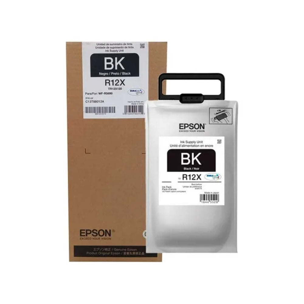Cartucho de Tinta Epson R12X de Alto Rendimiento hasta 20.000 Paginas color Negro TR12X120-AL