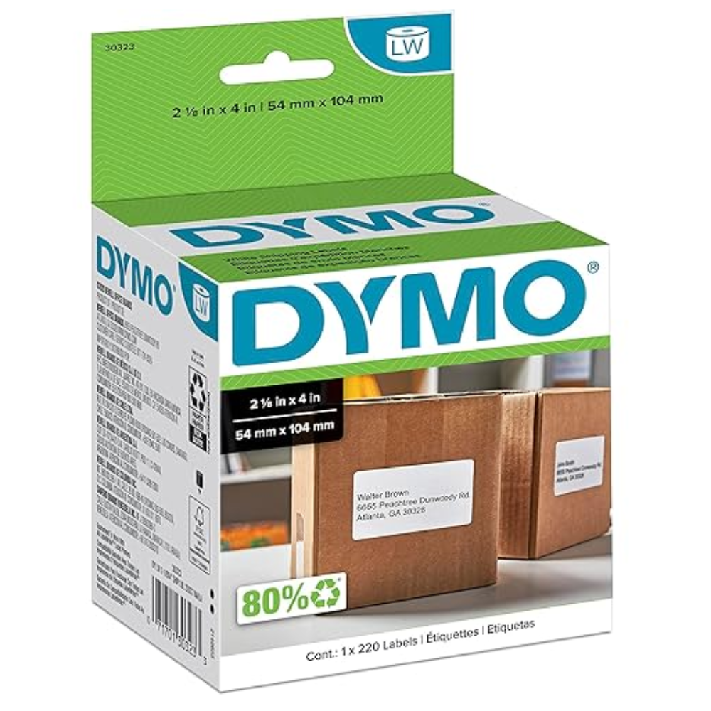 Etiqueta Dymo Labelwriter 220 Piezas de 54mm x 102mm 30323