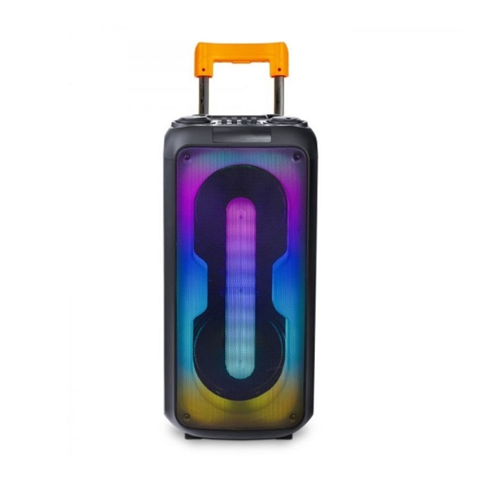 Altavoz Havit RGB tipo Torre Altura 60cm Potencia 2x15 Watts Bateria hasta 8 Horas Funciones BT 5.0 USB TF Radio FM TWS incluye 1 Microfono SQ119BT-EU