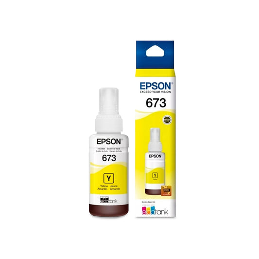 Botella de Tinta Epson T673 color Amarillo de 70ml T673420-AL