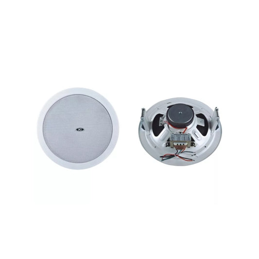 Parlante ITC de Techo 8" para Cielo Falso Potencia 1.85W 3.75W 7.5W 15W 100V Nivel de Presion Sonora 90dB 1W/1M Frecuencia de Respuesta 90Hz-20KHz T-108L