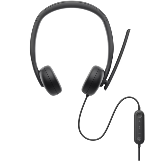 Auriculares Dell Cableado con Cancelacion de Ruido basado en IA Longitud Cable 2 Metros 520-BBDS