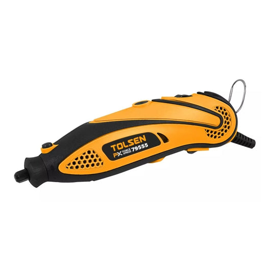 Mini Rectificadora Recta Tolsen de 135Watts Incluye Maletin con Accesorios 79555