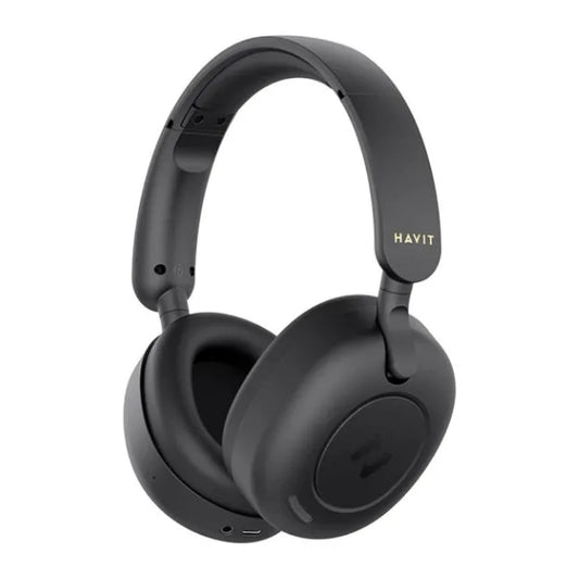 Audifonos Havit Inalambricos Bateria hasta 65 Horas Bluetooth 5.3 Cancelacion de Ruido Activa Diseño Portable color Negro H655BT-BK