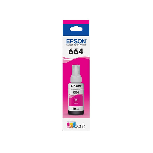 Botella de Tinta Epson T664 color Magenta de 70ml T664320-AL