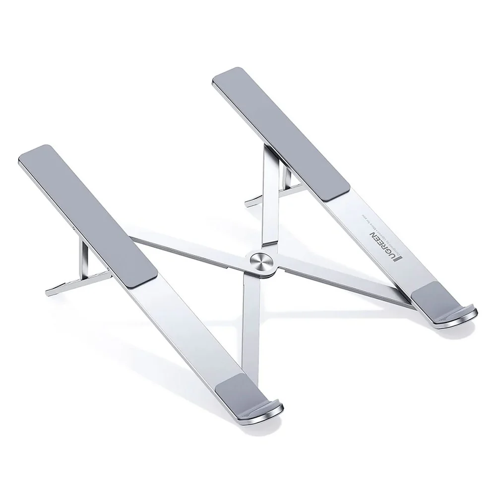 Soporte para Laptop Ugreen de ALuminio Diseño Ergonomico y Plegable soporta hasta 17.3" con 5 Alturas Regulables 40289