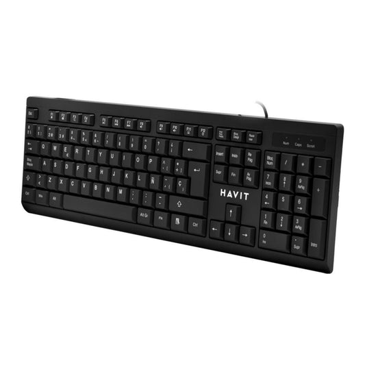 Teclado Havit de 104 Teclas con Cable USB-A de 1.5 Metros Teclado en español KB376-SP