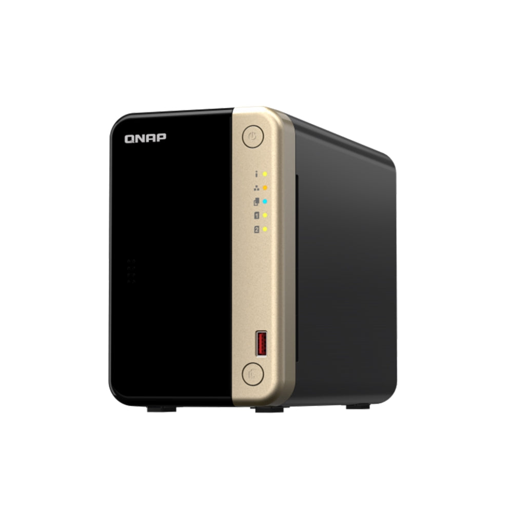 Servidor NAS Qnap de 2 Bahias Procesador Celeron N5095 con 8GB RAM TS-264-8G-US