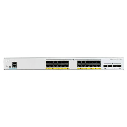 Switch Cisco Catalyst 1000 24 Puertos PoE FE, 2x1G SFP ,2X1G combo PoE+ hasta 740 Watts C1000FE-24P-4G-L
