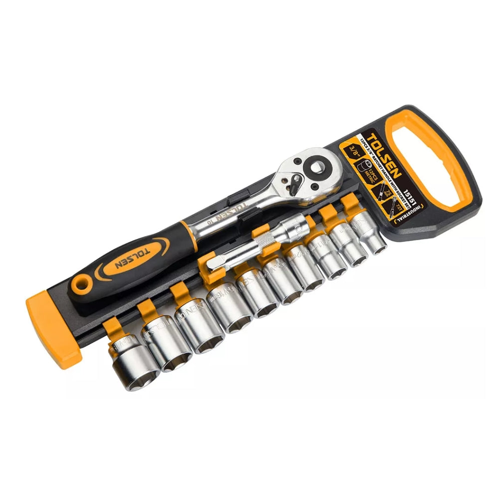 Set de 10 Piezas de Dados Tolsen de 3/8" 15151
