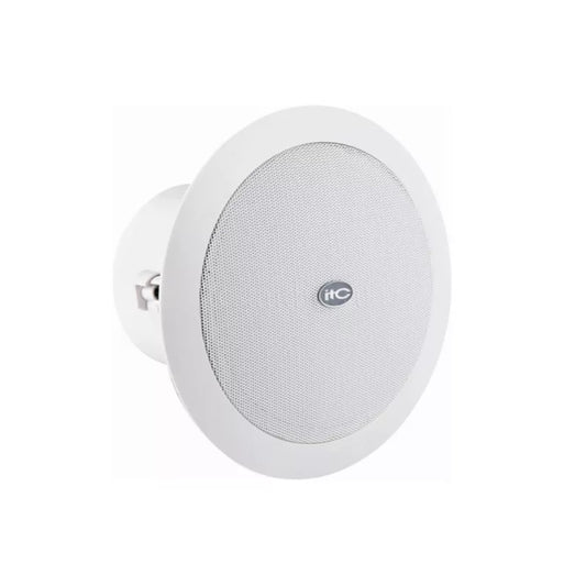 Parlante ITC de Techo IP Puerto Ethernet 100Mbps PoE 24Vdc para Cielo Falso Potencia 30W Frecuencia de Respuesta 80Hz-18KHz IP-S625