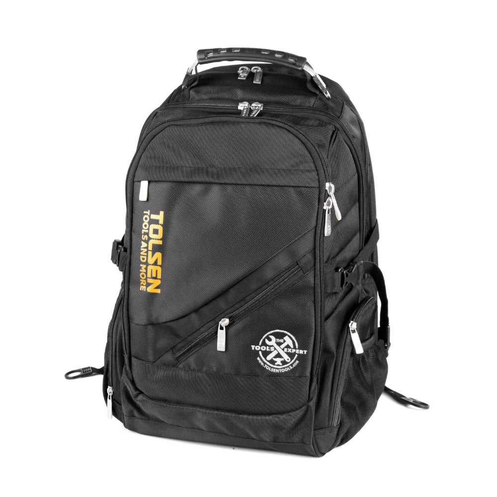 Mochila Tolsen de Nylon para Herramientas y Computadora Portatil color Negro 90009