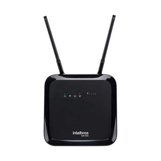 Interface Celular Intelbras Fija ICW 4002 3G WiFi Soporta hasta 32 Dispositvos Conectados 1 Ranura SIM Antena de 3dBI Compatible con Antena Externa 4114002
