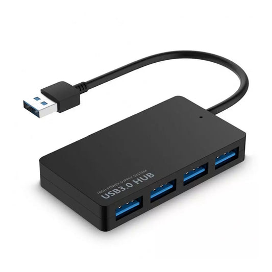Hub USB-A 3.0 Havit de 4 puertos USB-A 3.0 con Indicador de Funcionamiento LED Azul HV-H103
