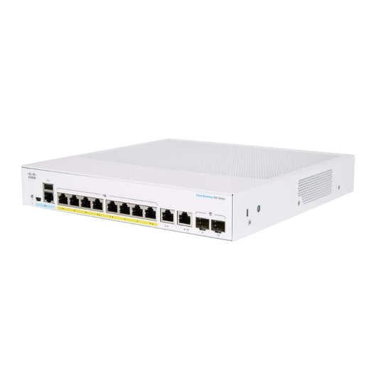 Switch Cisco CBS350 Administrable 8 Puertos GE PoE 2x1G Combo CBS350-8P-2G-NA
