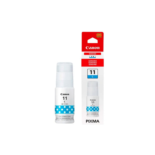 Botella de Tinta Canon GI-11C color Cian de 70ml Compatible con Pixma G2160 4534C001AA