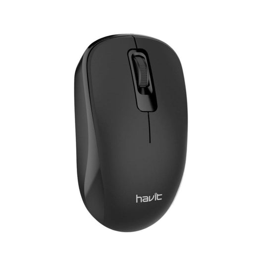Mouse Havit Inalambrico Resolucion hasta 1200 DPI de 3 Botones Alcance 8 Metros color Negro y Gris MS626GT-B-GREY