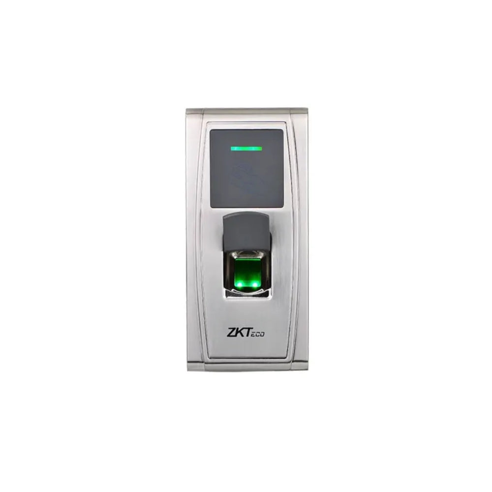 Control de Acceso y Asistencia ZKTeco Huella y Tarjeta Capacidad 100.000 Registros Comunicacion USB y Ethernet IP65 MA300ZLM60/PS