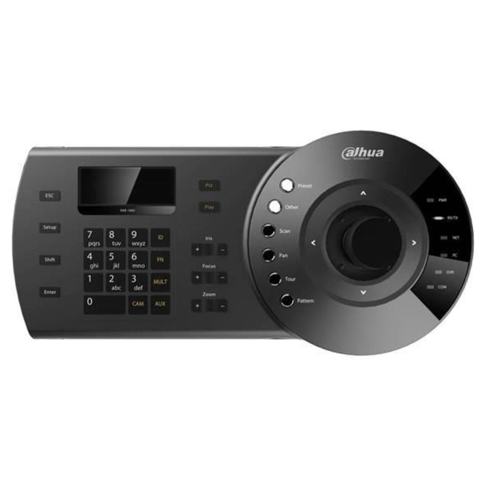 Joystick Dahua para PTZ y DVR Conexion RS-485 RS-422 RS-232 RJ45 Auto Scan Compatible con Plataforma SmartPSS o DSS por USB SO Linux DHI-NKB1000-E