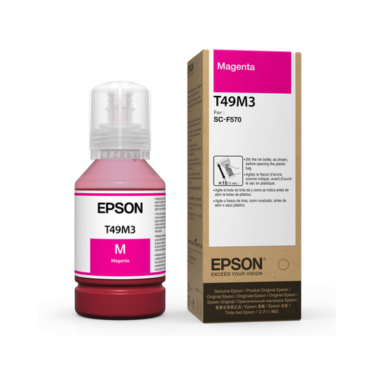 Botella de Tinta Epson T49M Ultrachrome DS para Plotter color Magenta de 140ml T49M320