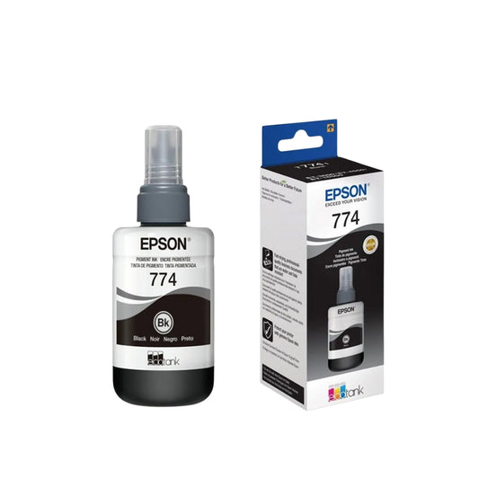 Botella de Tinta Epson T774 color Negro de 140ml T774120-AL