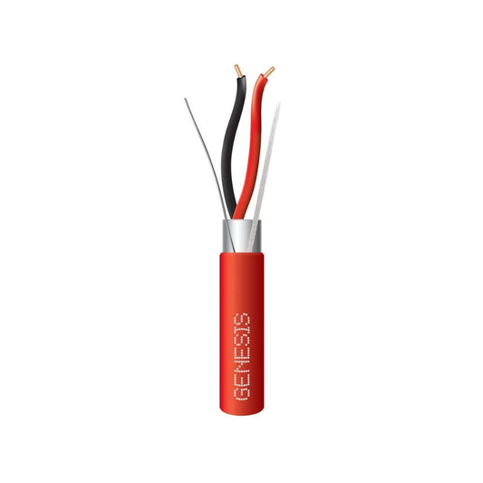 Cable de Alarma Genesis contra Incendios 16AWG 2 Hilos Blindado Total Resistente a la Luz Voltaje 300V Enchaquetado de PVC Rollo de 305 Metros 44061004