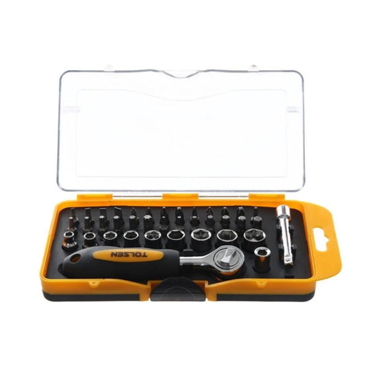 Set de 38 Puntas y Dados Tolsen de 1/4" 20035