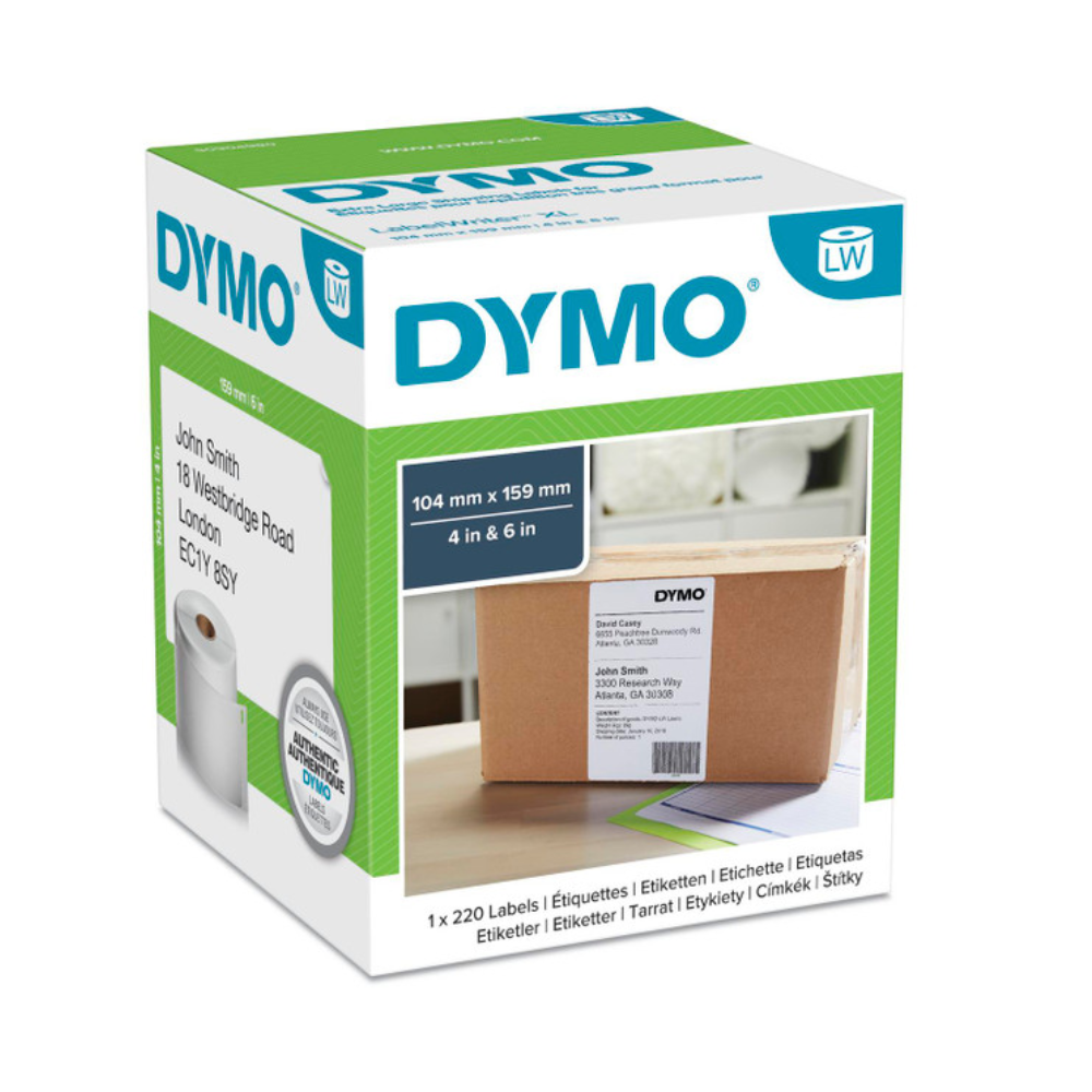 Etiqueta Dymo Labelwriter 220 Piezas de 104mm x 159mm 1744907