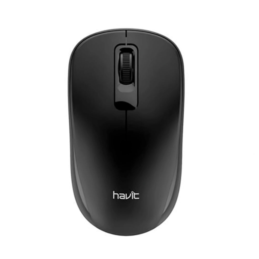 Mouse Havit Inalambrico USB Resolucion 1200 DPI con 3 Teclas Frecuencia 2.4GHz color Negro+Gris MS626GT