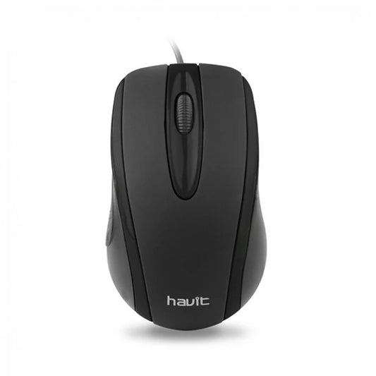 Mouse Havit Resolucion hasta 1000 DPI Diseño Ergonomico Cable USB-A color Negro HV-MS753-BLACK