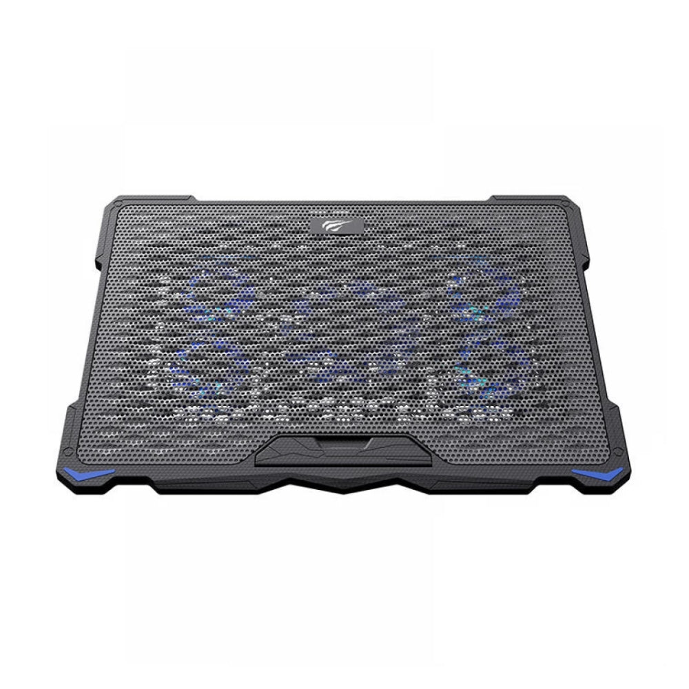 Soporte Cooler Havit para Laptop de 10 hasta 17.3" con 5 Ventiladores y 2 Puertos USB-A color Negro F2076