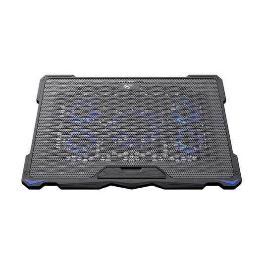 Soporte Cooler Havit para Laptop de 10 hasta 17.3" con 5 Ventiladores y 2 Puertos USB-A color Negro F2076