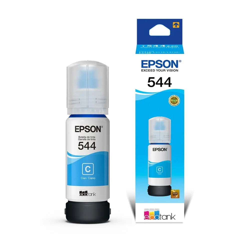 Botella de Tinta Epson T544 color Cian de 65ml T544220-AL