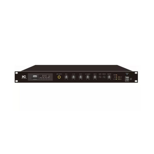 Amplificador ITC Mezclador RMS 120W Clase-D USB SD Tuner Bluetooth Funcion de Grabadora de Entrada Mic1 y Linea 1 Entrada 1EMC Entrada 2AU T-B120DTB