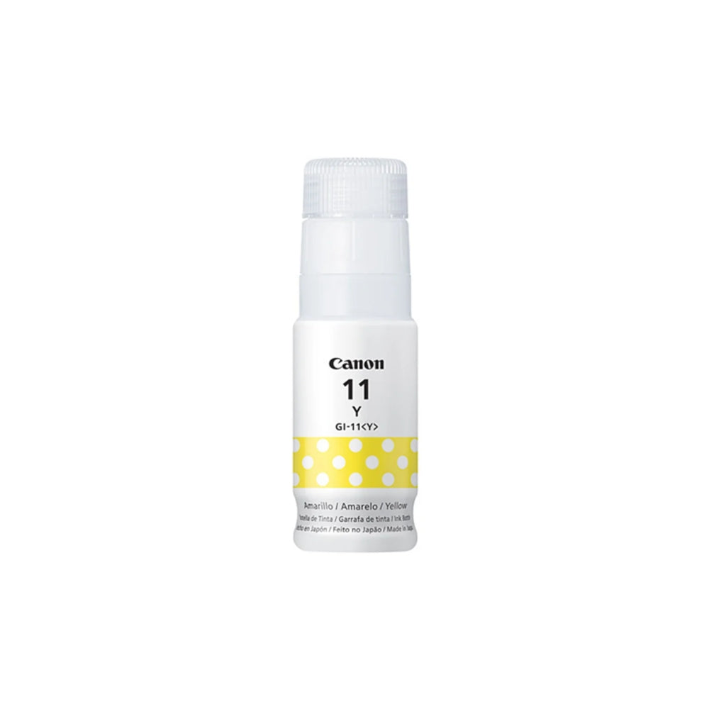Botella de Tinta Canon GI-11Y color Amarillo de 70ml Compatible con Pixma G2160 4536C001AA