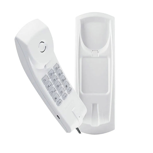 Telefono Intelbras TC20 Analogico Alambrico Basico Universal Teclado ILuminado Soporte para Pared o Mesa color Blanco 4090407