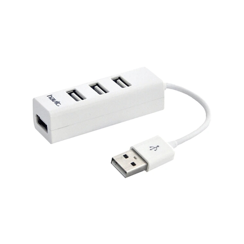 Hub USB-A 2.0 Havit con 4 puertos con Transferencia de datos 480 Mbps color Blanco HV-H18