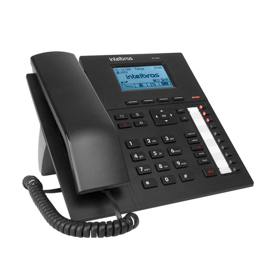 Telefono Intelbras Central Inteligente TI 5000 con 10 Teclas Programables y Pantalla LCD Telefono Operador para Impacta 68i color Grafito 4315600