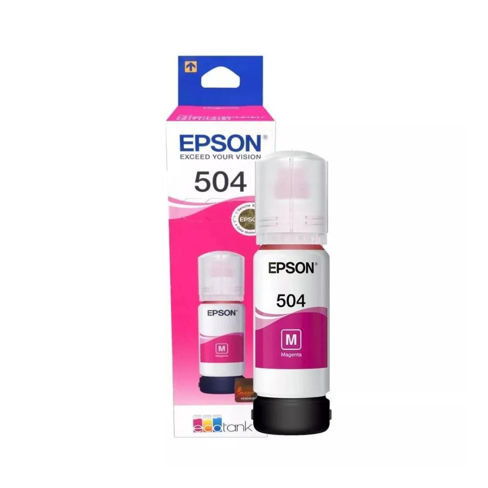 Botella de Tinta Epson T504 color Magenta de 70ml T504320-AL