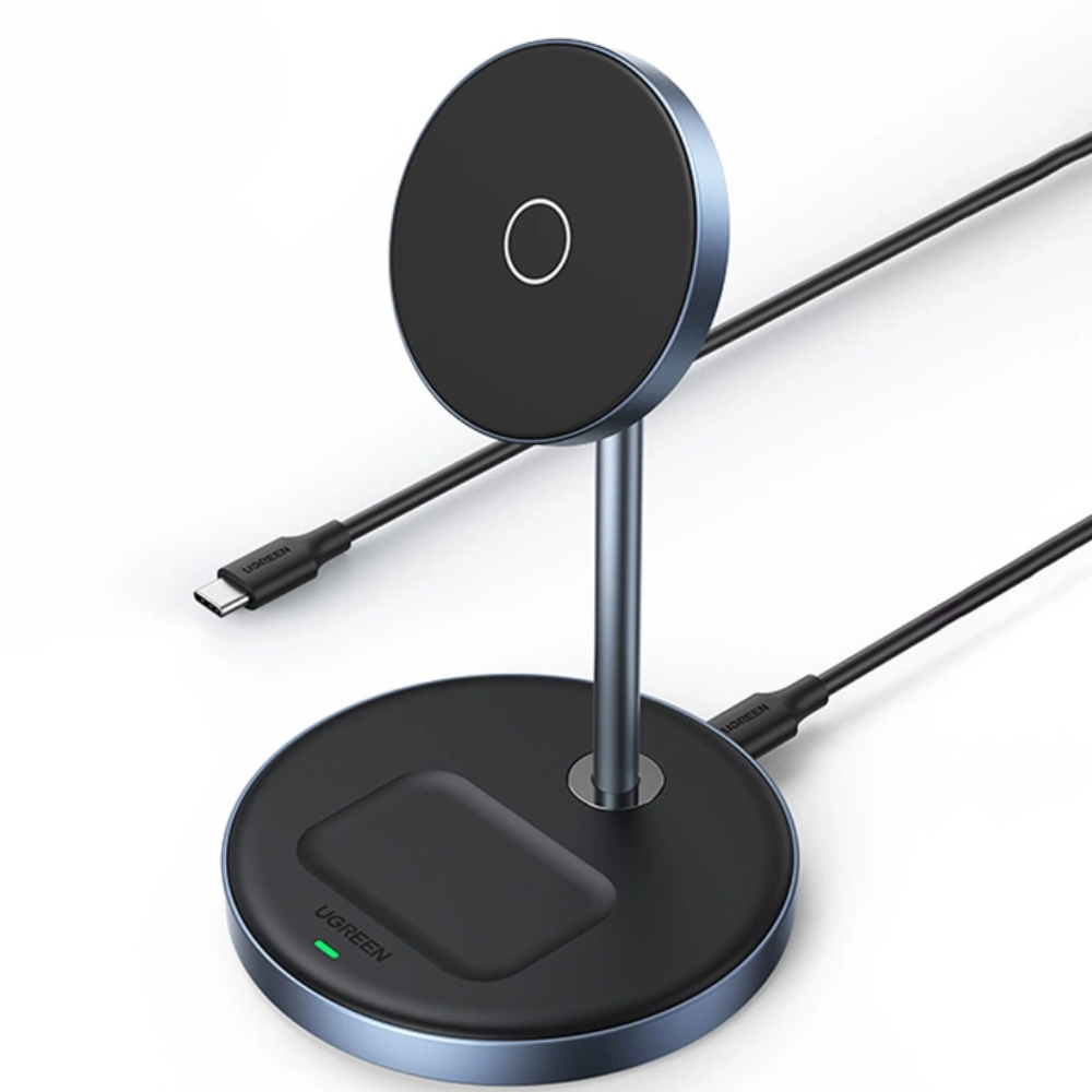 Soporte Ugreen de Carga Magnetica 2 en 1 con Cable USB-C Rotacion 360 Grados 90668