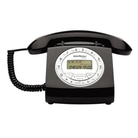 Telefono Intelbras TC8312 Identificador de Llamada con 3 Niveles de VoLumen 16 tipos de Timbre 6 tipos de Melodias Muestra Fecha y Hora 4030160