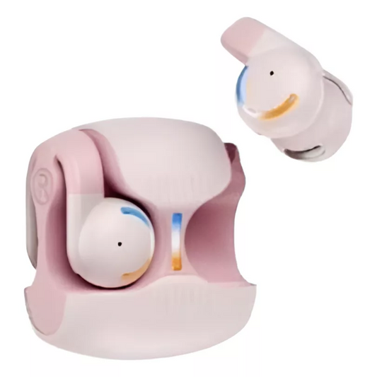 Auriculares Havit Inalambricos Bateria hasta 6 Horas Bluetooth 5.3 tipo Pendiente Puerto de Carga USB-C color Rosado OWS907-P